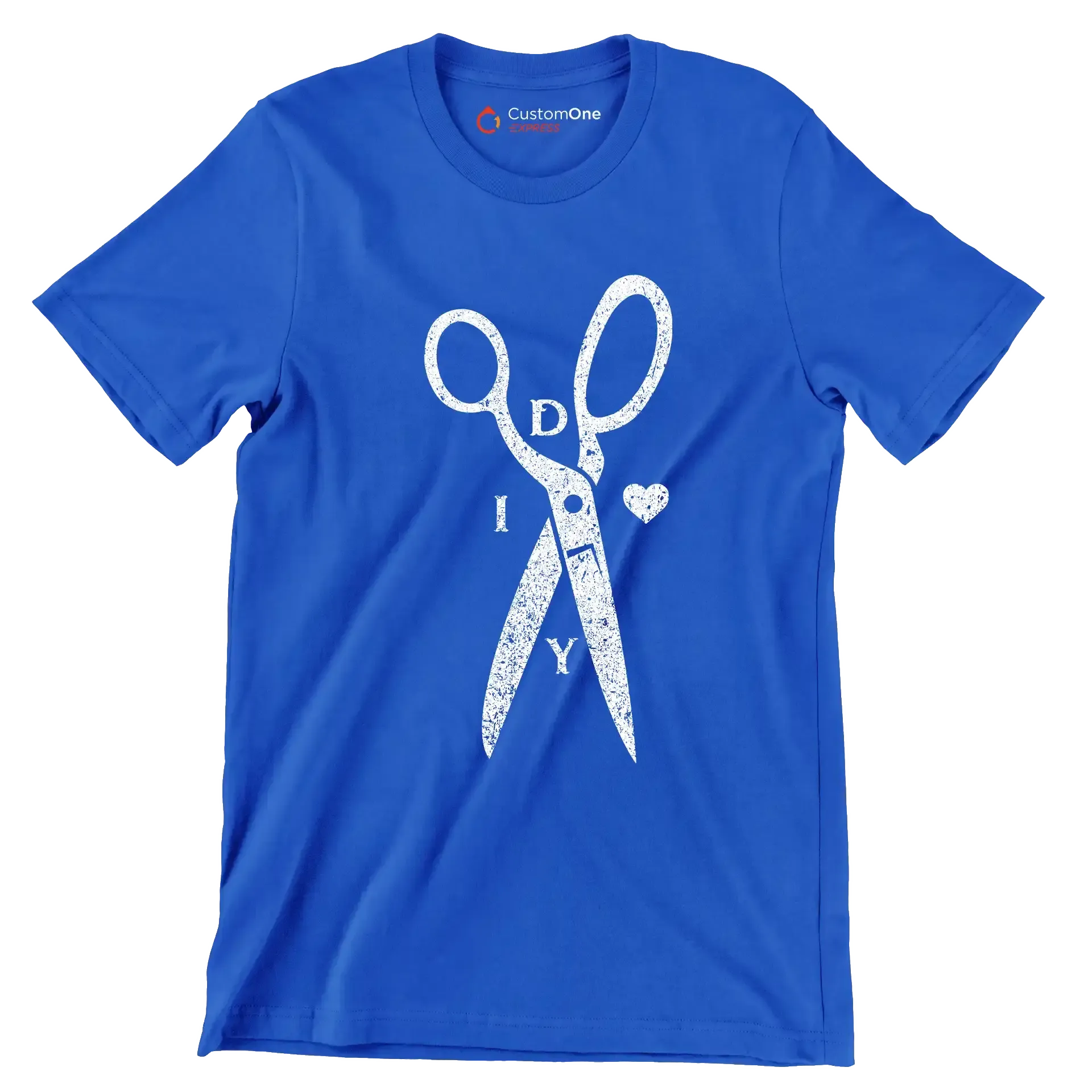 DIY - Motivational Themed T-Shirt-Blue-S-Custom One Express