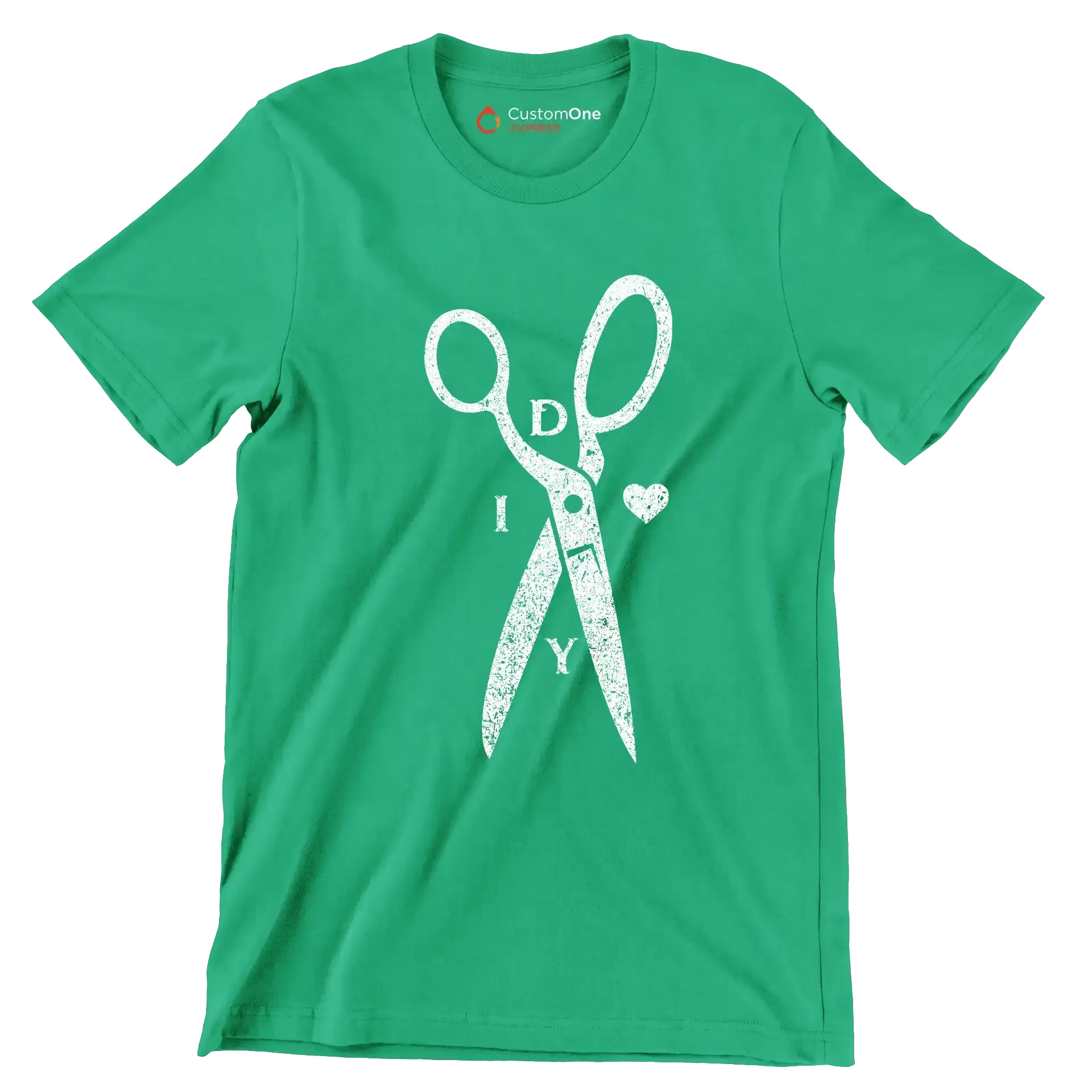 DIY - Motivational Themed T-Shirt-Green-S-Custom One Express