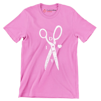DIY - Motivational Themed T-Shirt-Pink-S-Custom One Express