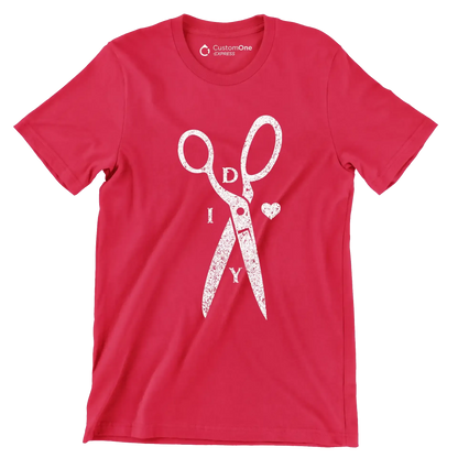DIY - Motivational Themed T-Shirt-Red-S-Custom One Express