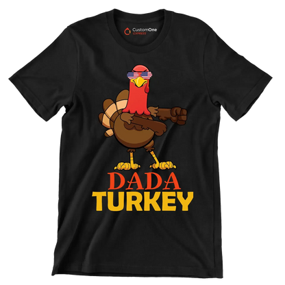 Dada Turkey - Thanksgiving Themed T-Shirt-Black-S-Custom One Express