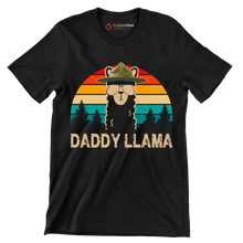 Daddy Llama - Father’s Day T-Shirt-Black-S-Custom One Express