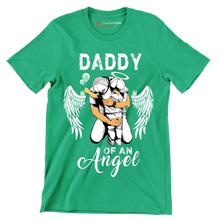 Daddy of an angel - Father’s Day T-Shirt-Green-S-Custom One Express