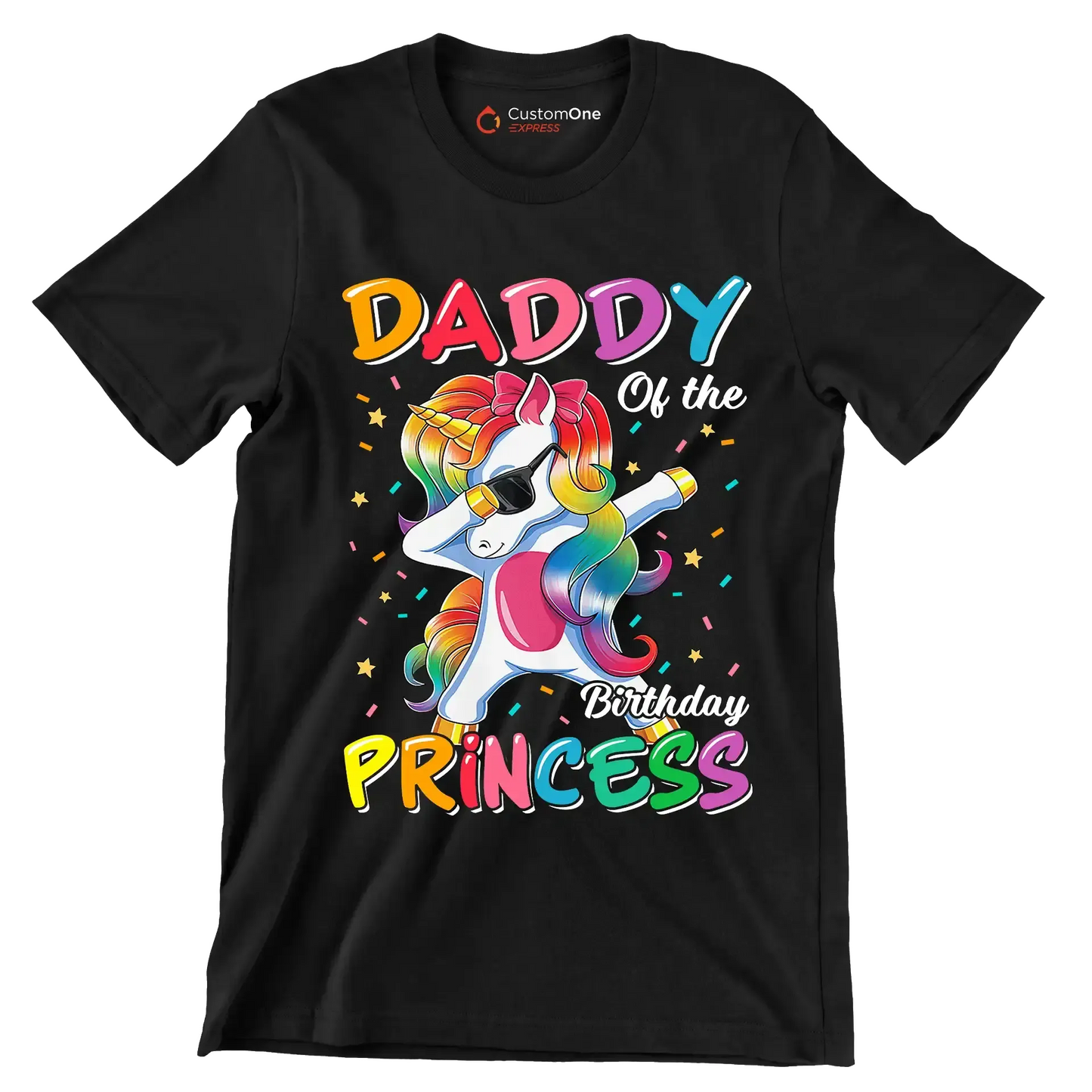 Daddy of the birthday princess - Father’s Day T-Shirt-Black-S-Custom One Express