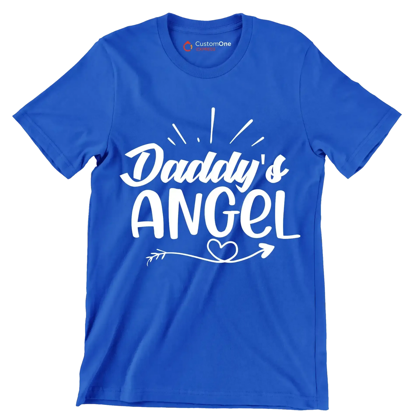 Daddy's angel - Sarcasm Themed T-Shirt-Blue-S-Custom One Express