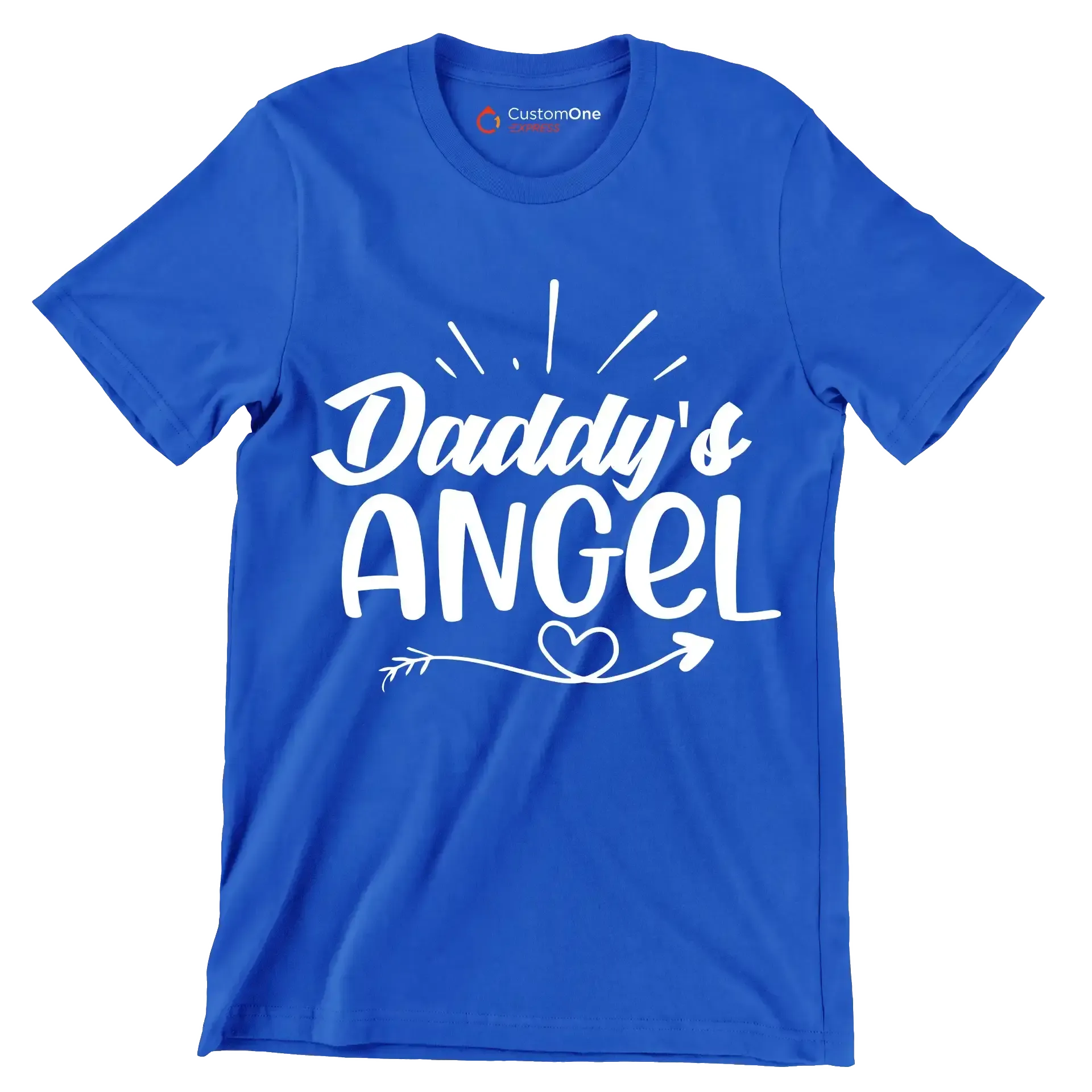 Daddy's angel - Sarcasm Themed T-Shirt-Blue-S-Custom One Express
