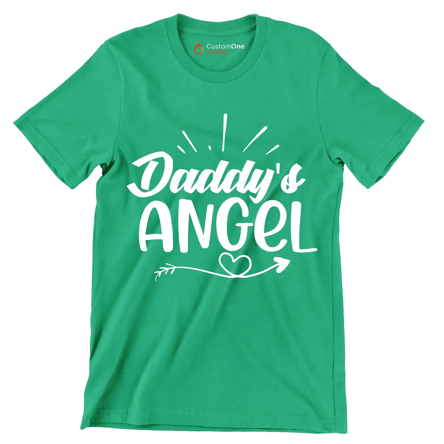 Daddy's angel - Sarcasm Themed T-Shirt-Green-S-Custom One Express