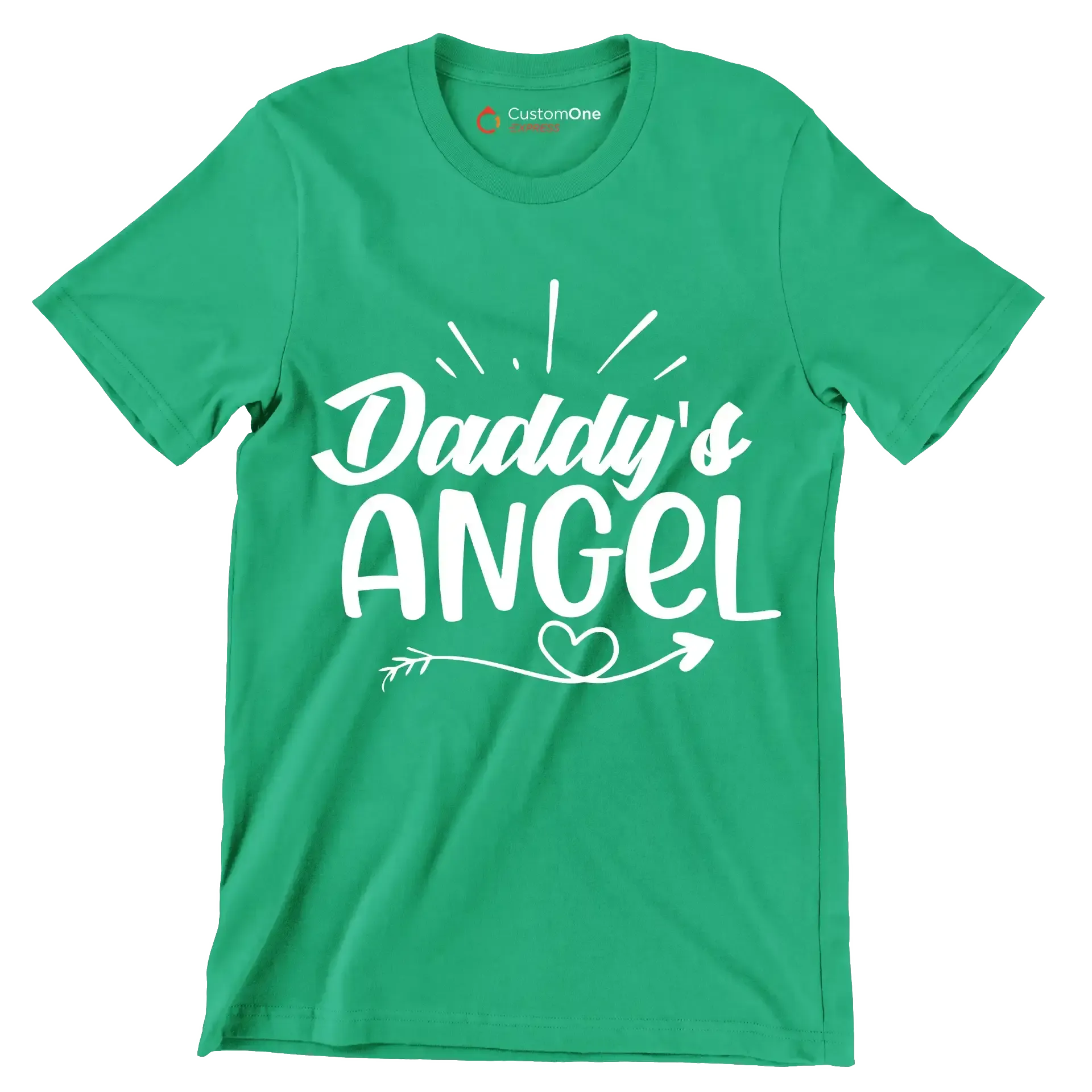 Daddy's angel - Sarcasm Themed T-Shirt-Green-S-Custom One Express