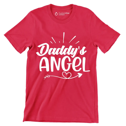 Daddy's angel - Sarcasm Themed T-Shirt-Red-S-Custom One Express