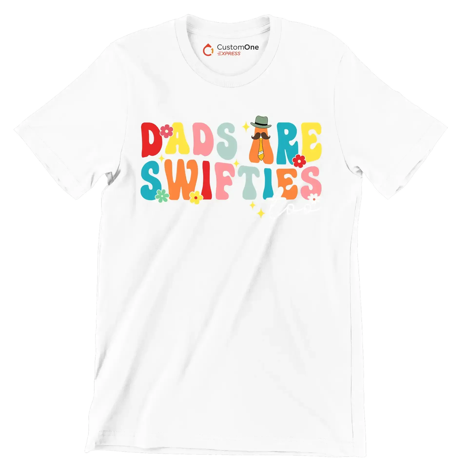 Dads are swifties too - Father’s Day T-Shirt-White-S-Custom One Express