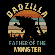 Dadzilla father of the monster - Father’s Day T-Shirt-Black-S-Custom One Express