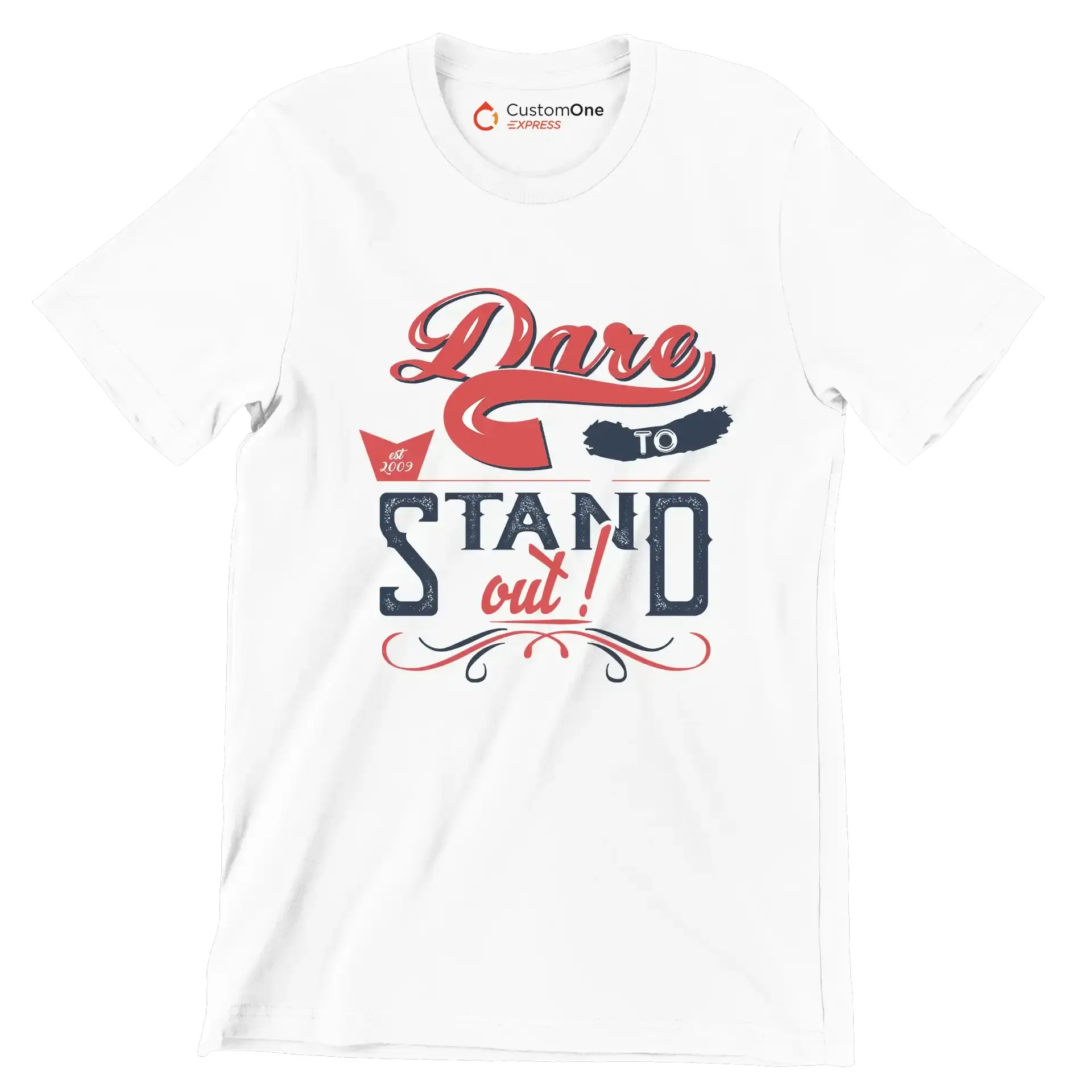 Dare To Stand Out - Motivational Themed T-Shirt-Black-S-Custom One Express