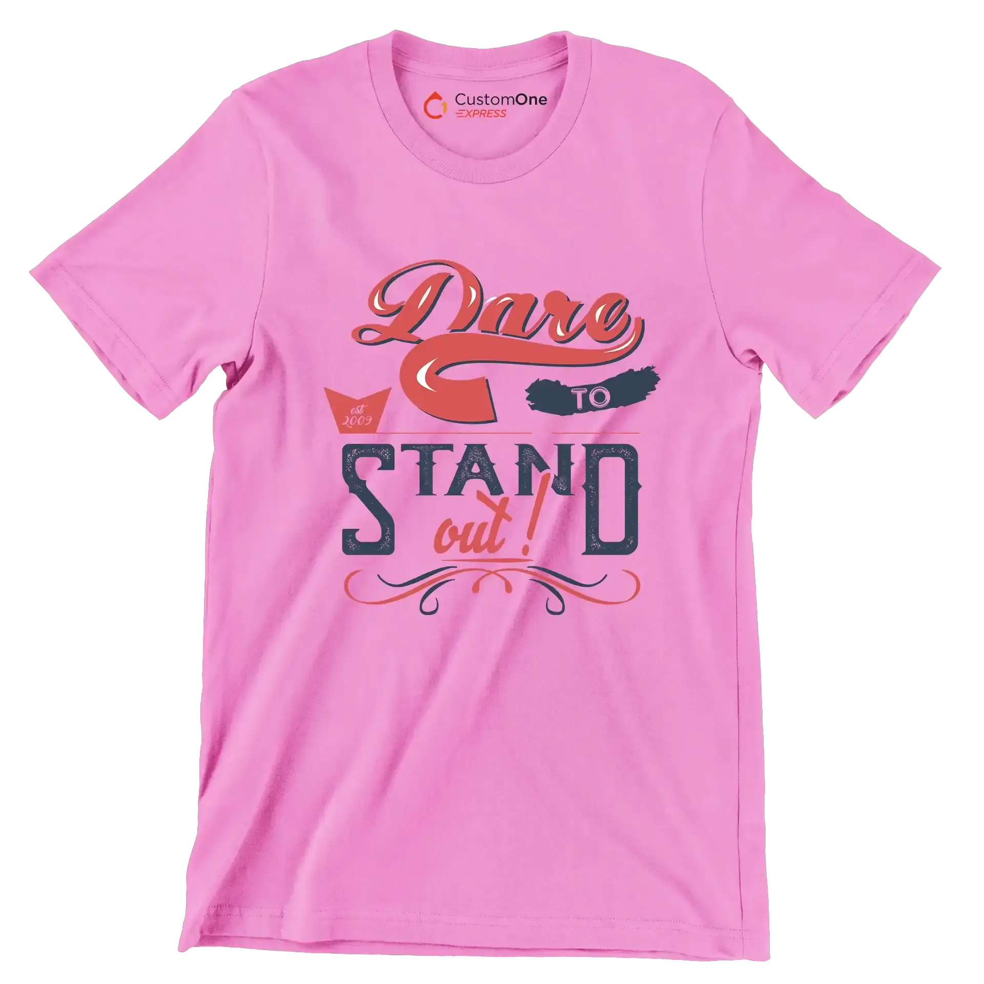Dare To Stand Out - Motivational Themed T-Shirt-White-S-Custom One Express