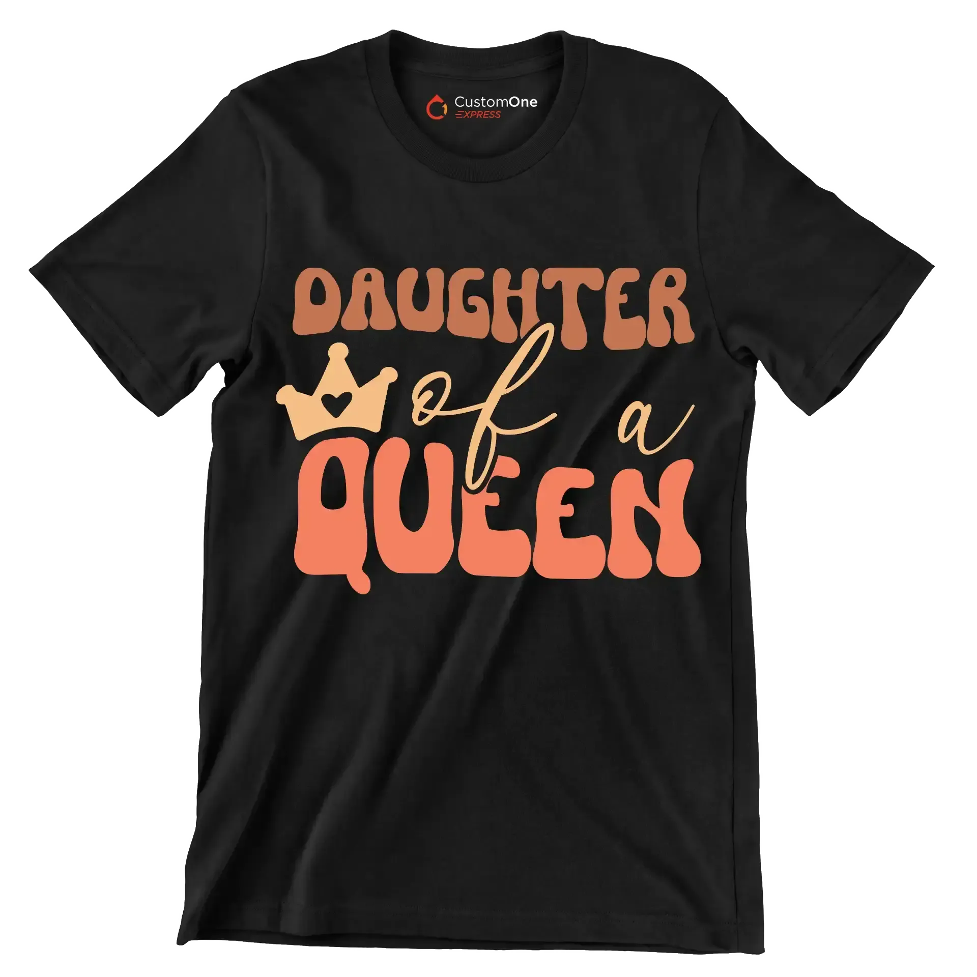 Daughter Of A Queen - Mother’s Day T-Shirt-Black-S-Custom One Express