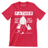 Daughter_s best friend son_s best partner in crime - Father’s Day T-Shirt-Red-S-Custom One Express