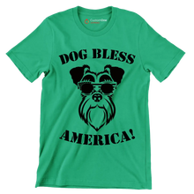 Dog bless america - Dog Themed T-Shirt-Green-S-Custom One Express