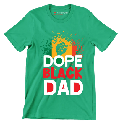 Dope black dad - Martin Luther King T-Shirt-Green-S-Custom One Express