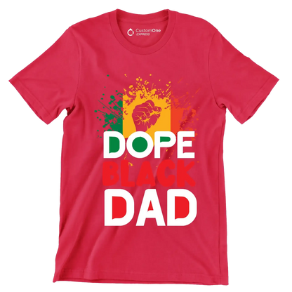 Dope black dad - Martin Luther King T-Shirt-Red-S-Custom One Express
