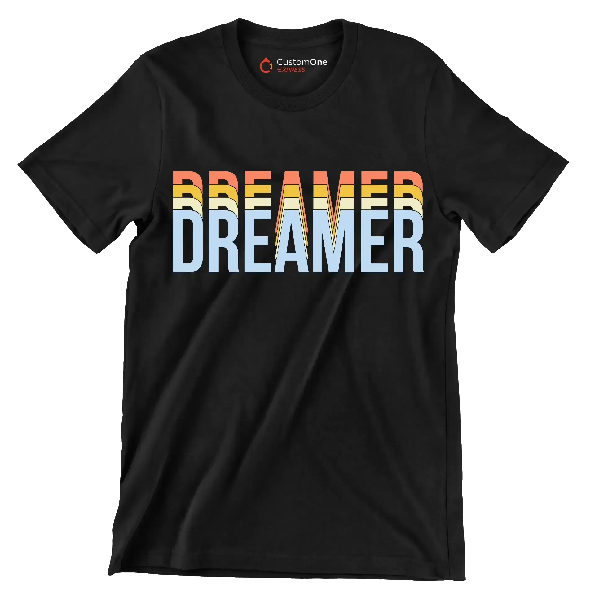 Dreamer - Motivational Themed T-Shirt-Black-S-Custom One Express