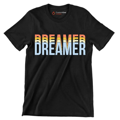 Dreamer - Motivational Themed T-Shirt-Black-S-Custom One Express