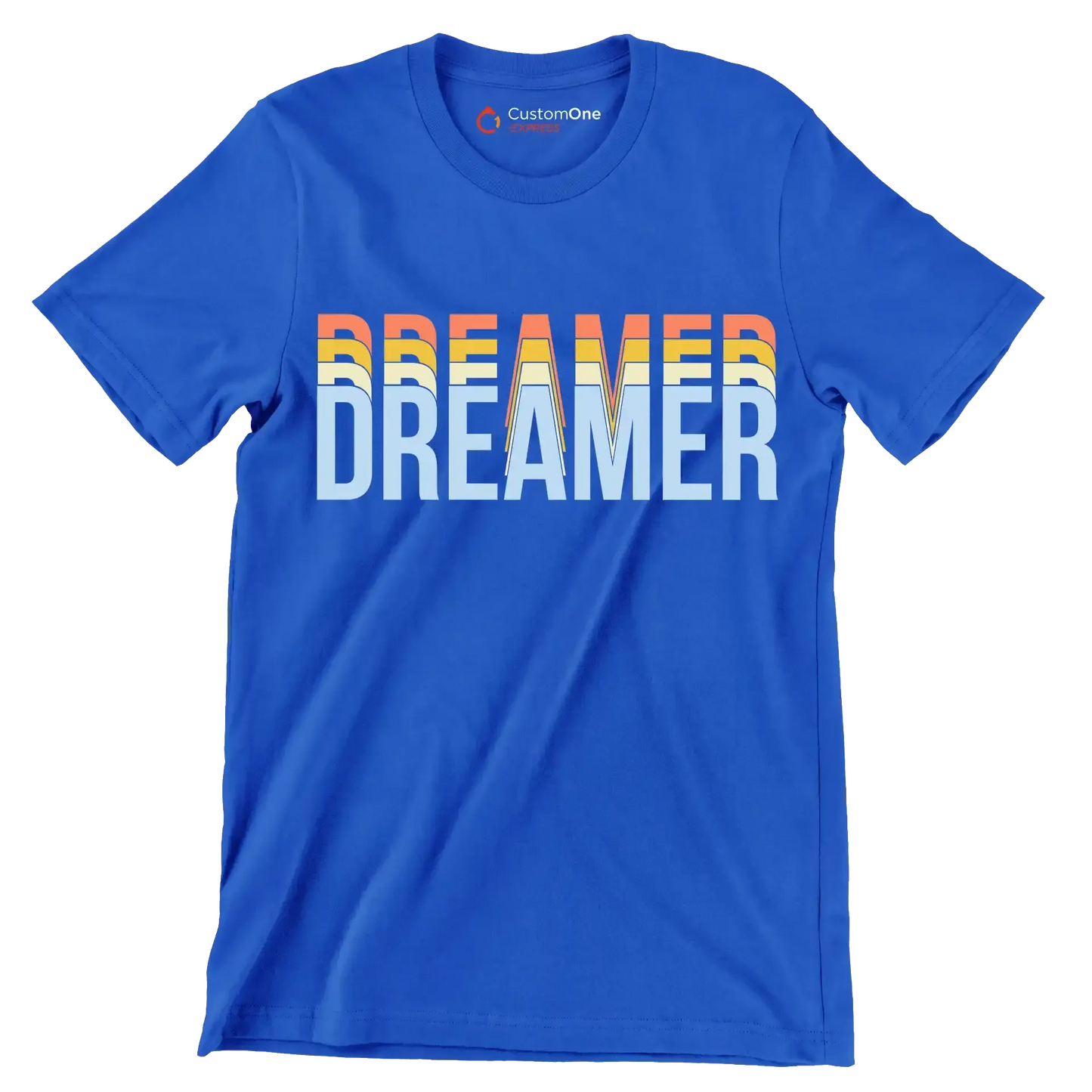 Dreamer - Motivational Themed T-Shirt-Blue-S-Custom One Express