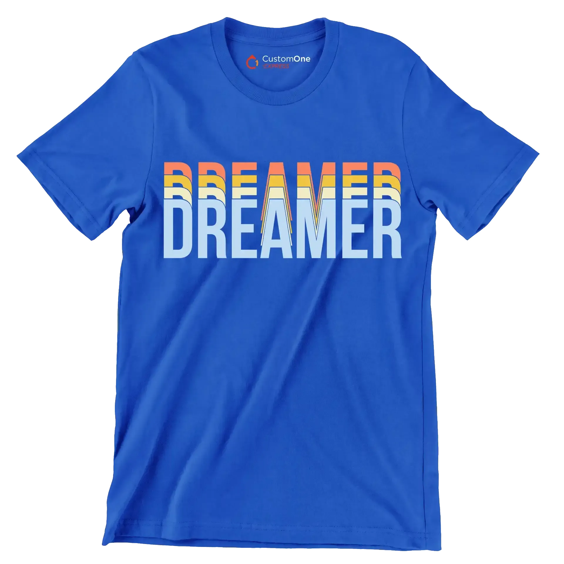 Dreamer - Motivational Themed T-Shirt-Blue-S-Custom One Express