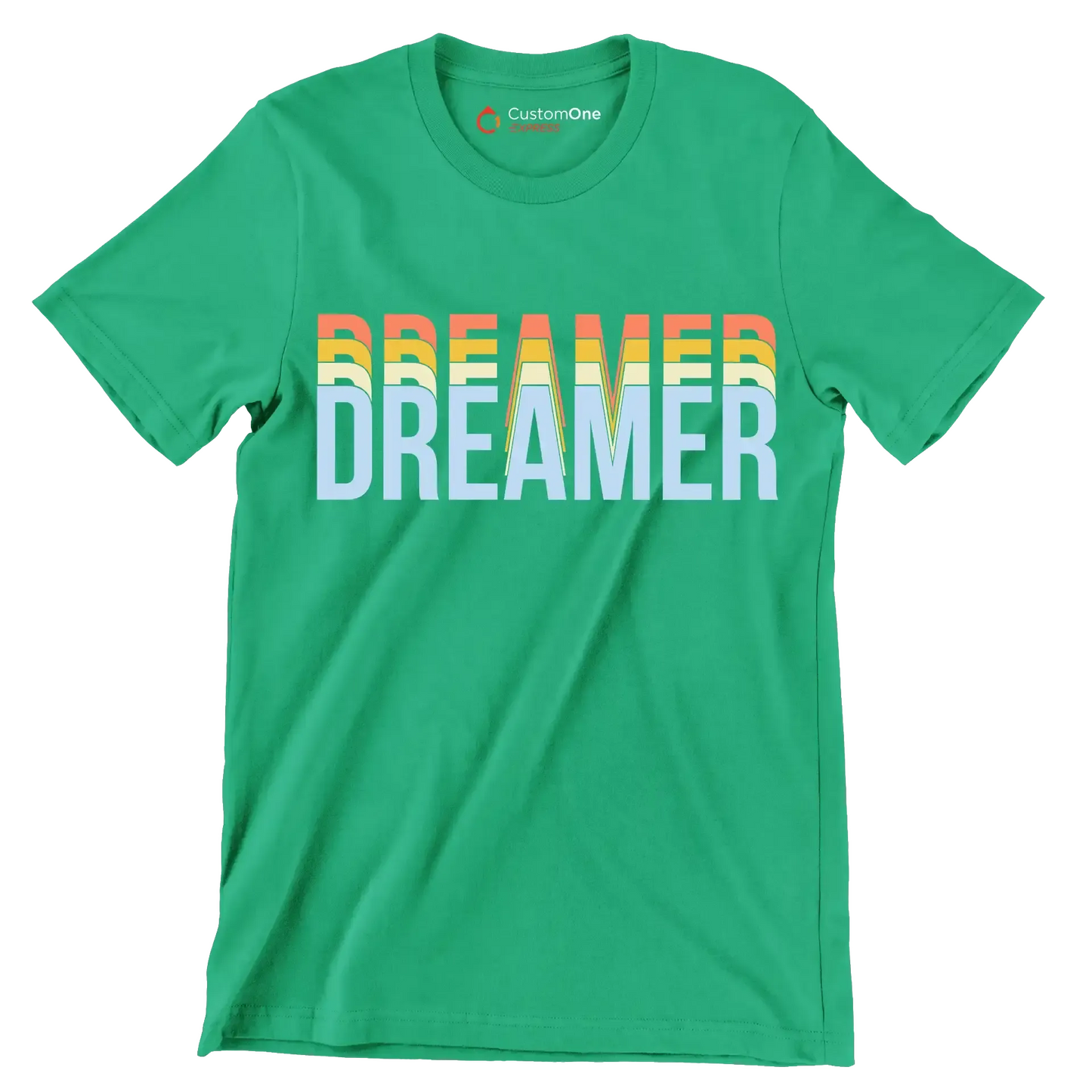 Dreamer - Motivational Themed T-Shirt-Green-S-Custom One Express