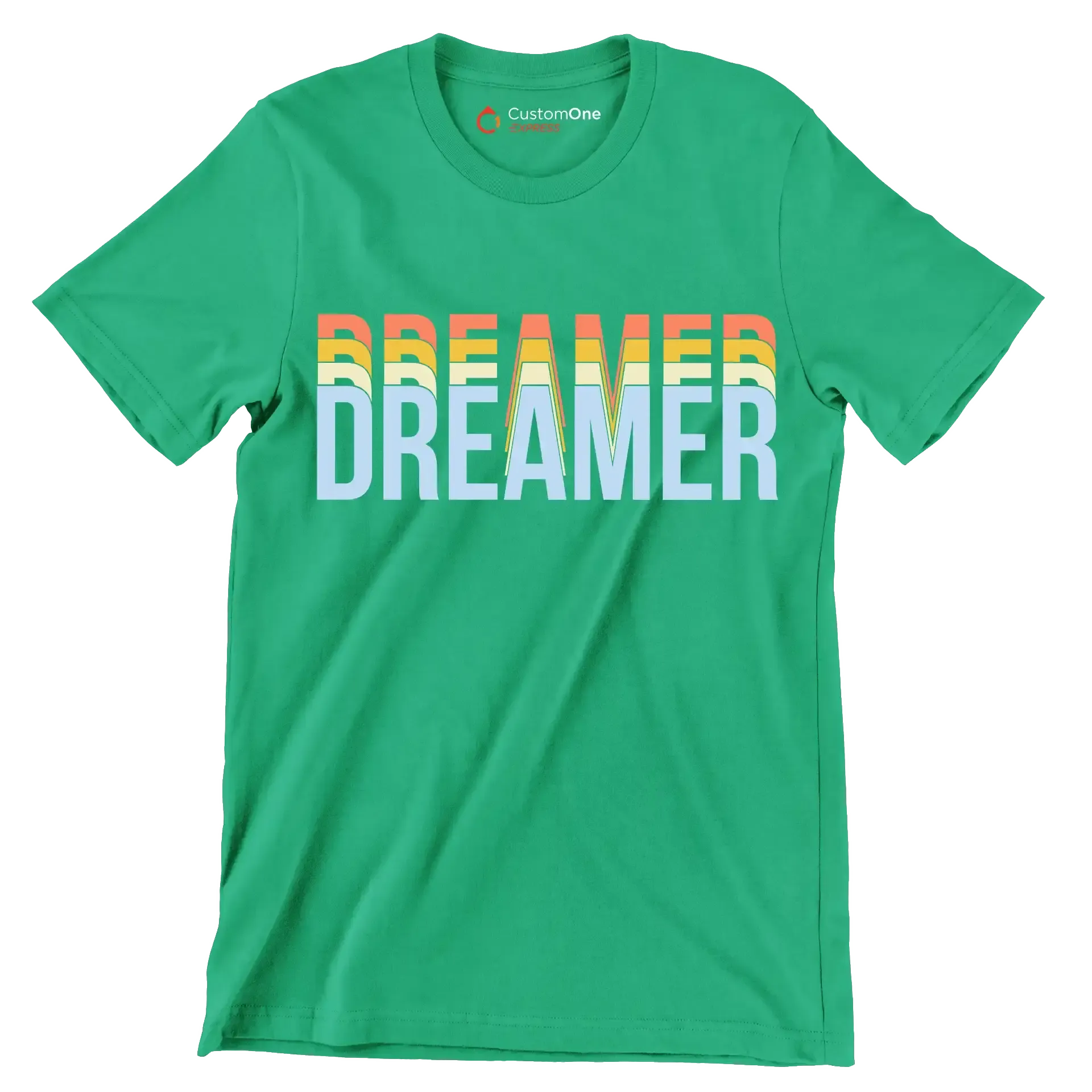 Dreamer - Motivational Themed T-Shirt-Green-S-Custom One Express