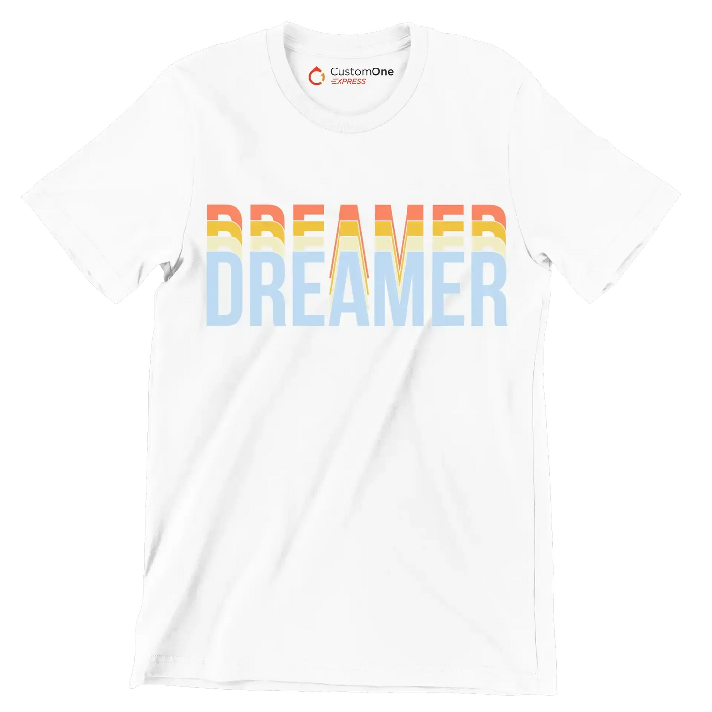 Dreamer - Motivational Themed T-Shirt-White-S-Custom One Express