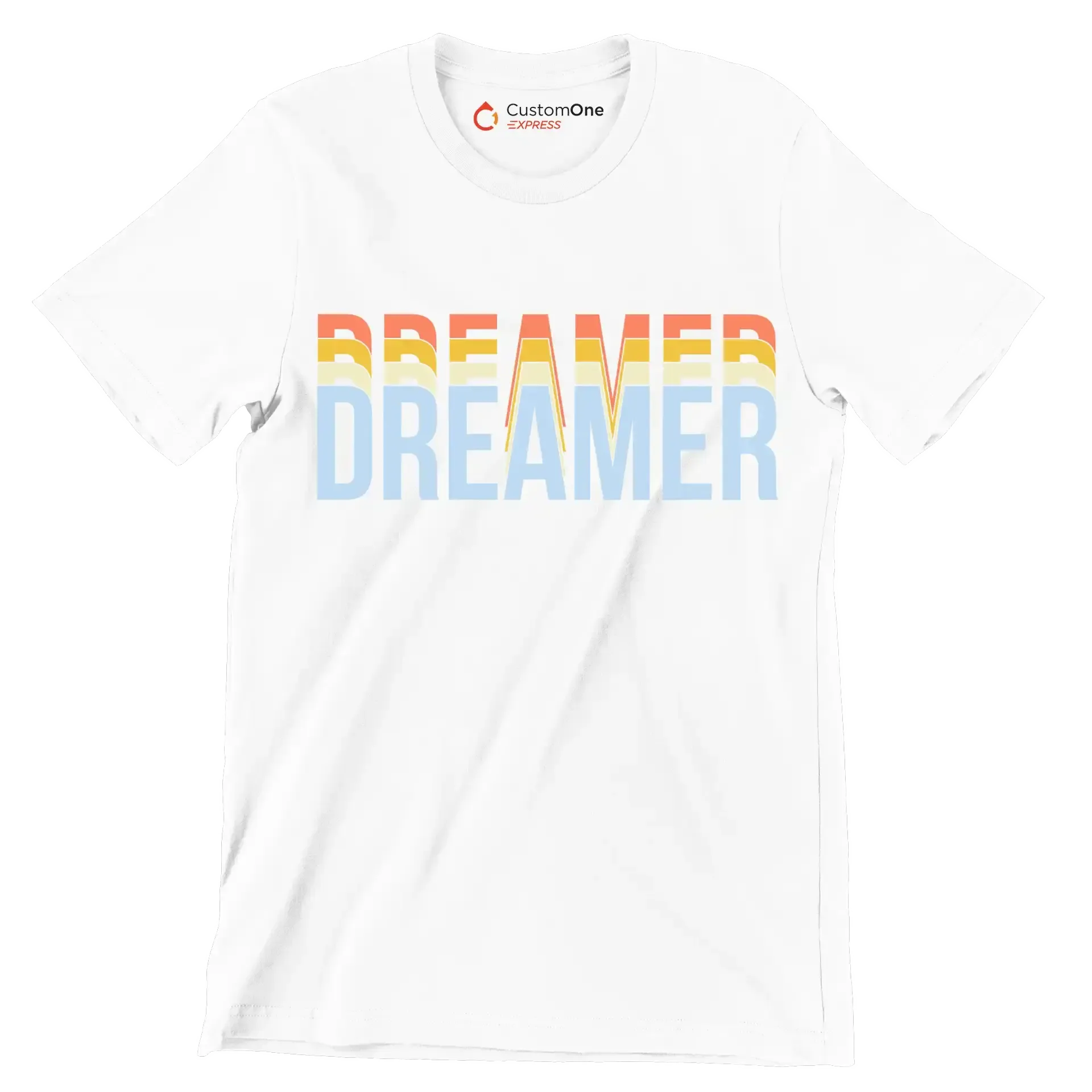 Dreamer - Motivational Themed T-Shirt-White-S-Custom One Express