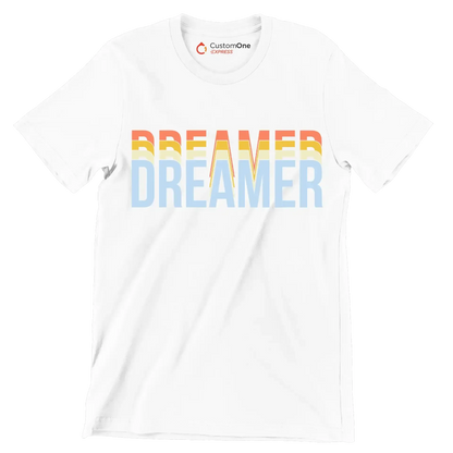 Dreamer - Motivational Themed T-Shirt-White-S-Custom One Express
