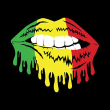 Dripping Pan-African Lips Design - Martin Luther King T-Shirt-Black-S-Custom One Express