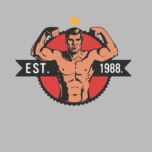 EST. 1988 - Gym Themed T-Shirt-Blue-S-Custom One Express