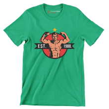 EST. 1988 - Gym Themed T-Shirt-Green-S-Custom One Express