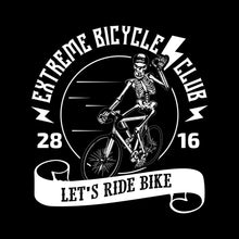 EXTREME BICYCLE CLUB 28 16 LET'S RIDE BIKE - Bicycle Themed T-Shirt-Black-S-Custom One Express