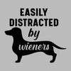 Easily distracted by wieners - Dog Themed T-Shirt-Blue-S-Custom One Express