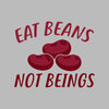 Eat beans not beings - Vegan Themed T-Shirt-Black-S-Custom One Express