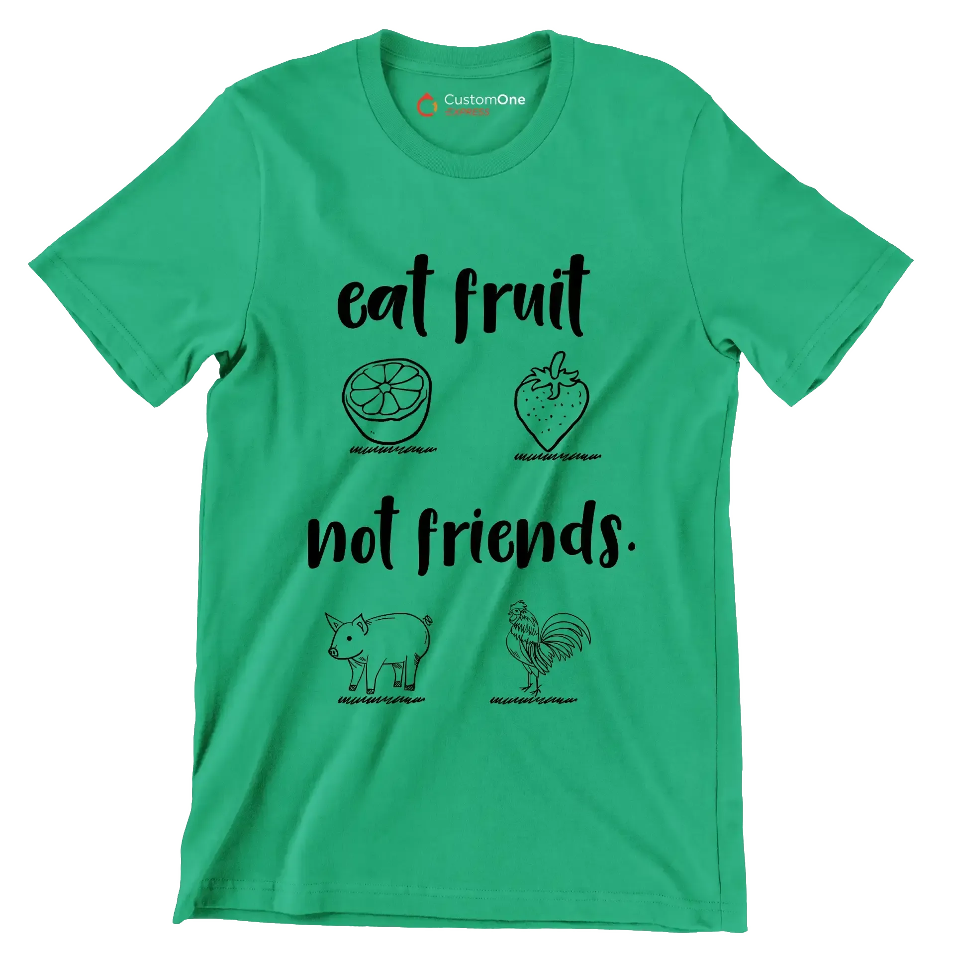 Eat fruit not friends - Vegan Themed T-Shirt