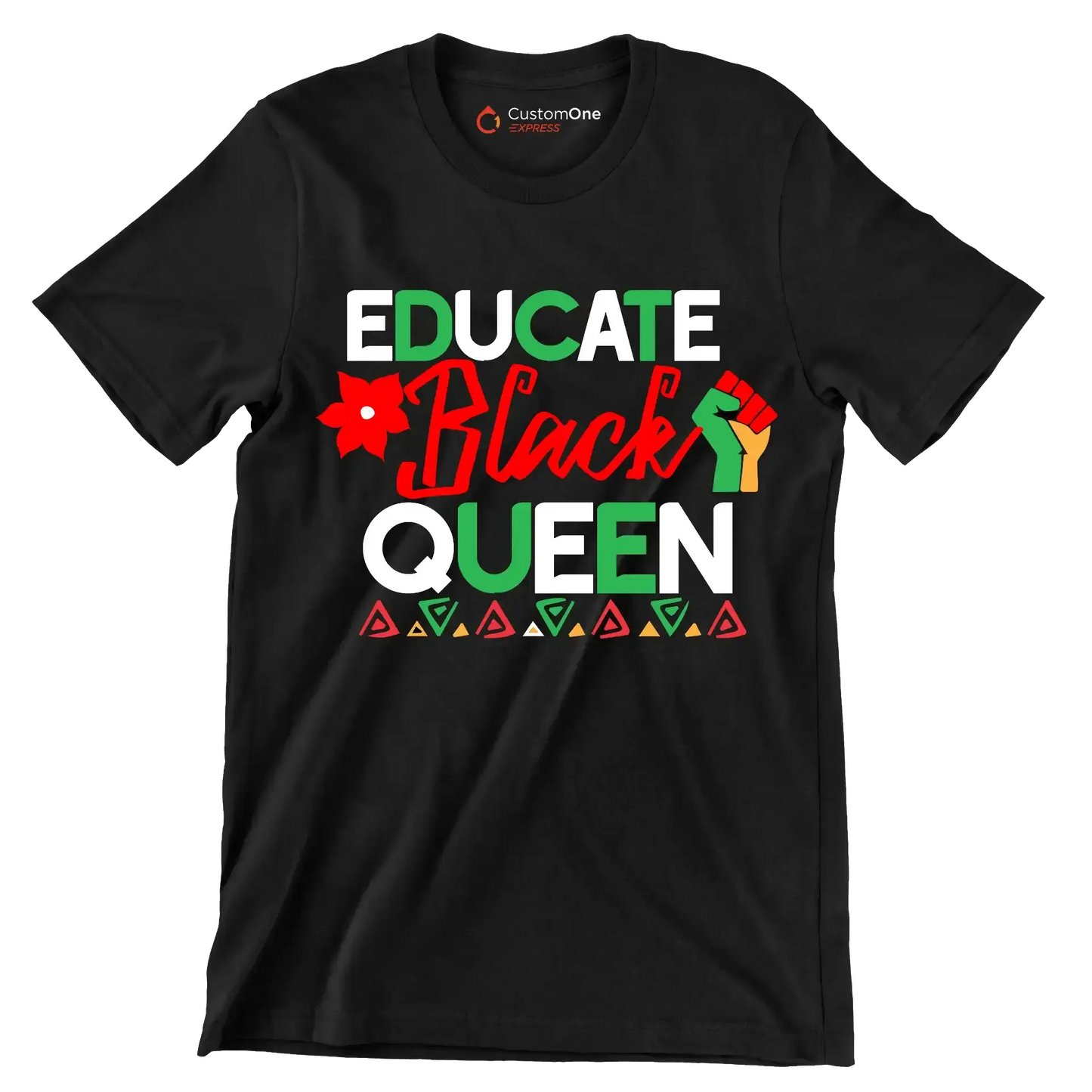 Educate black queen - Martin Luther King T-Shirt-Black-S-Custom One Express