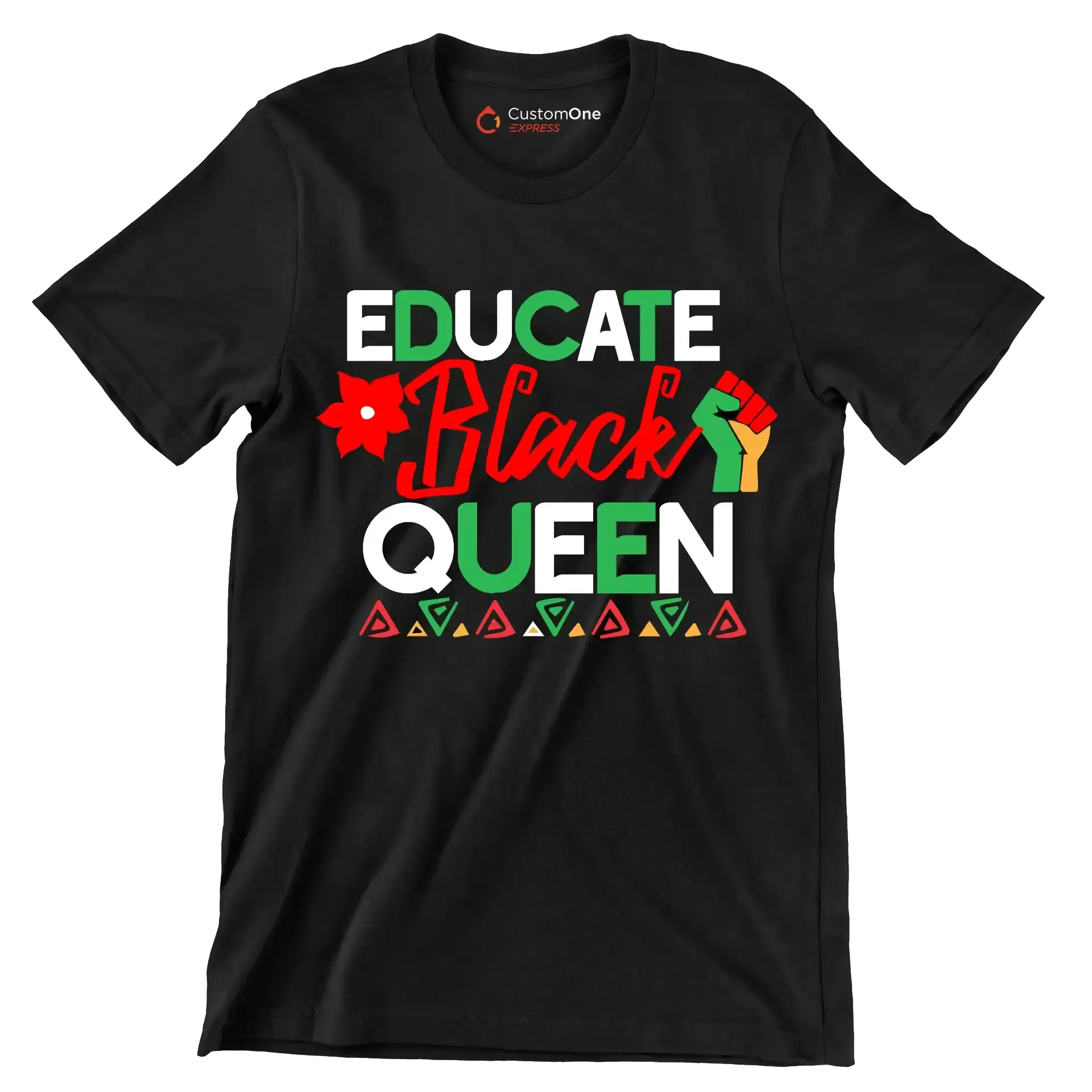 Educate black queen - Martin Luther King T-Shirt-Black-S-Custom One Express