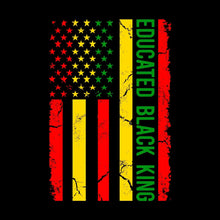 Educated Black King - Martin Luther King T-Shirt-Black-S-Custom One Express