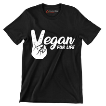 Egan for life - Vegan Themed T-Shirt-Black-S-Custom One Express