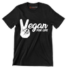 Egan for life - Vegan Themed T-Shirt-Black-S-Custom One Express