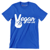 Egan for life - Vegan Themed T-Shirt-Blue-S-Custom One Express