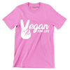 Egan for life - Vegan Themed T-Shirt-Pink-S-Custom One Express