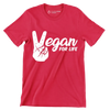 Egan for life - Vegan Themed T-Shirt-Red-S-Custom One Express