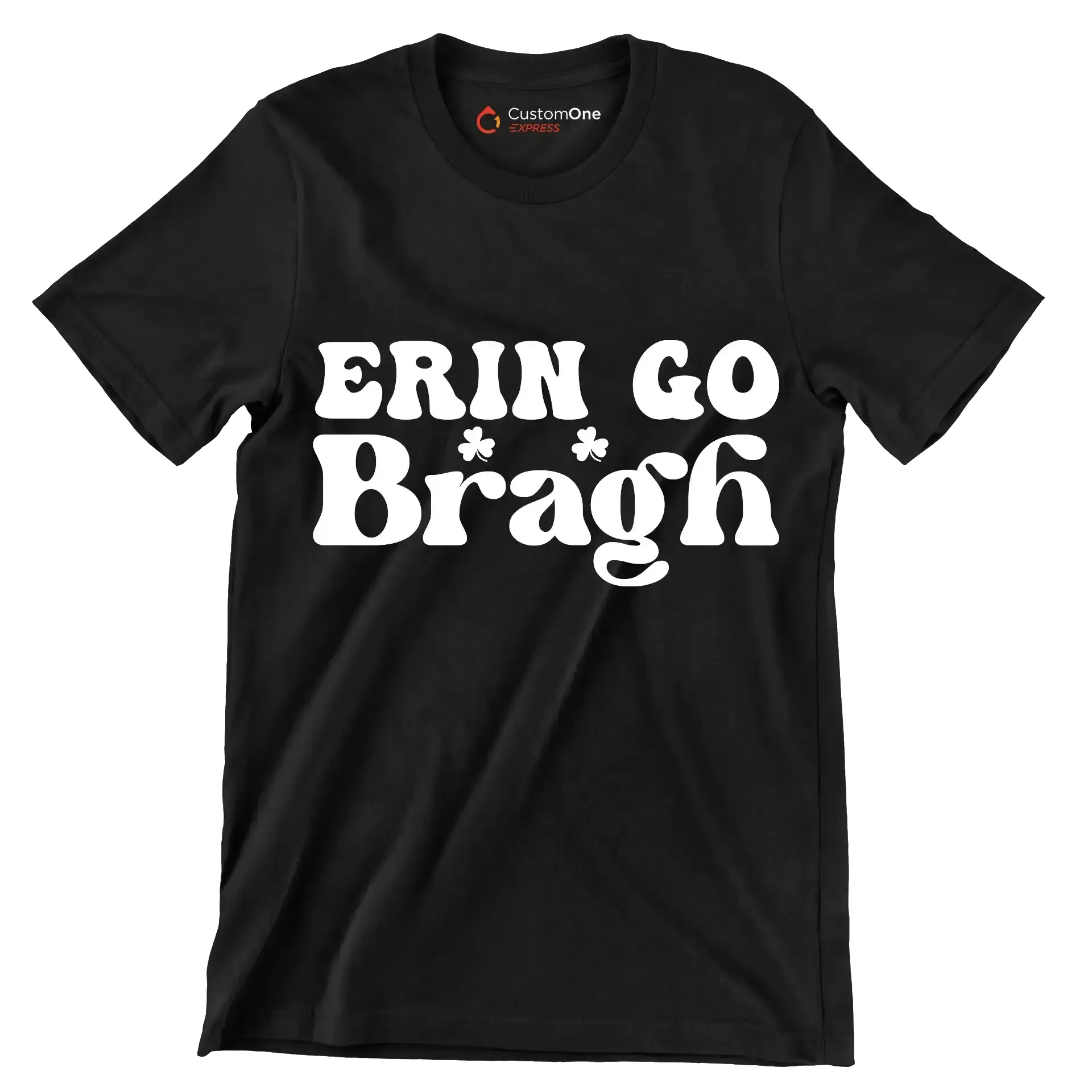Erin Go Bragh - St. Patrick's Day T-Shirt-Black-S-Custom One Express