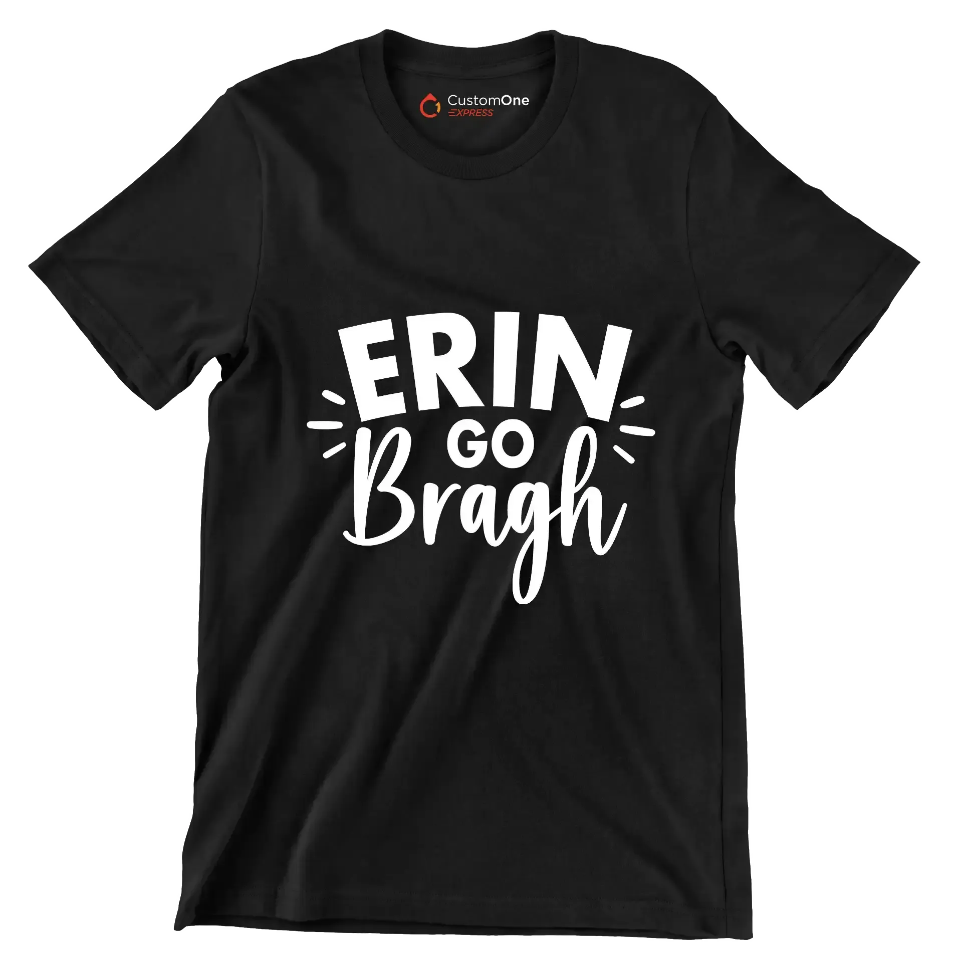 Erin Go Bragh - St. Patrick's Day T-Shirt-Black-S-Custom One Express