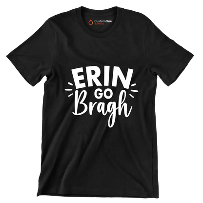 Erin Go Bragh - St. Patrick's Day T-Shirt-Black-S-Custom One Express