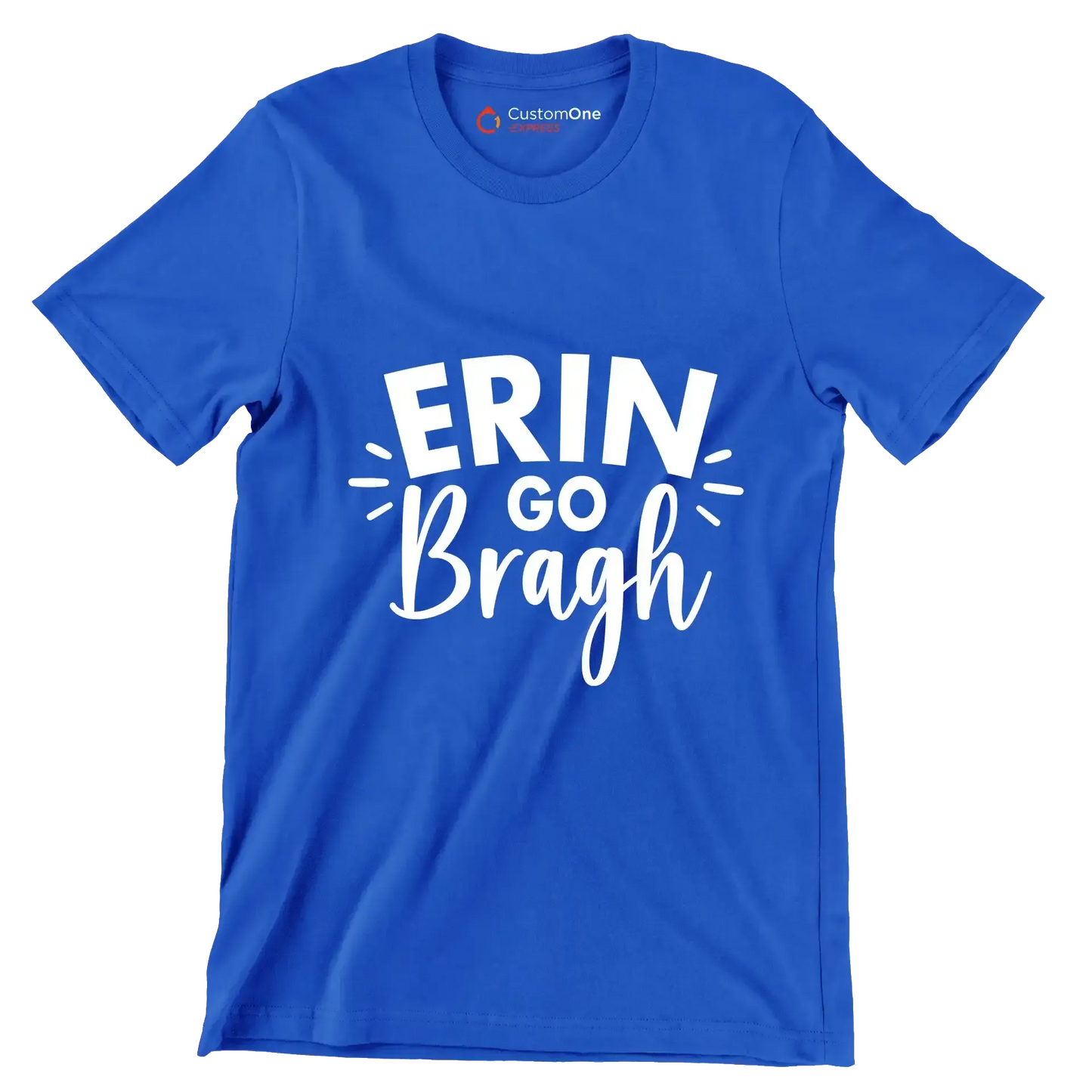 Erin Go Bragh - St. Patrick's Day T-Shirt-Blue-S-Custom One Express